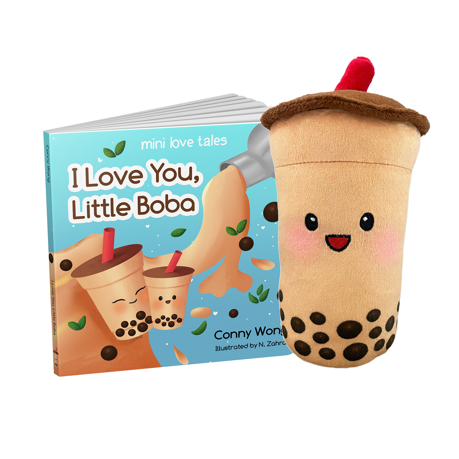 I Love You, Little Boba Book + Soft Toy Set